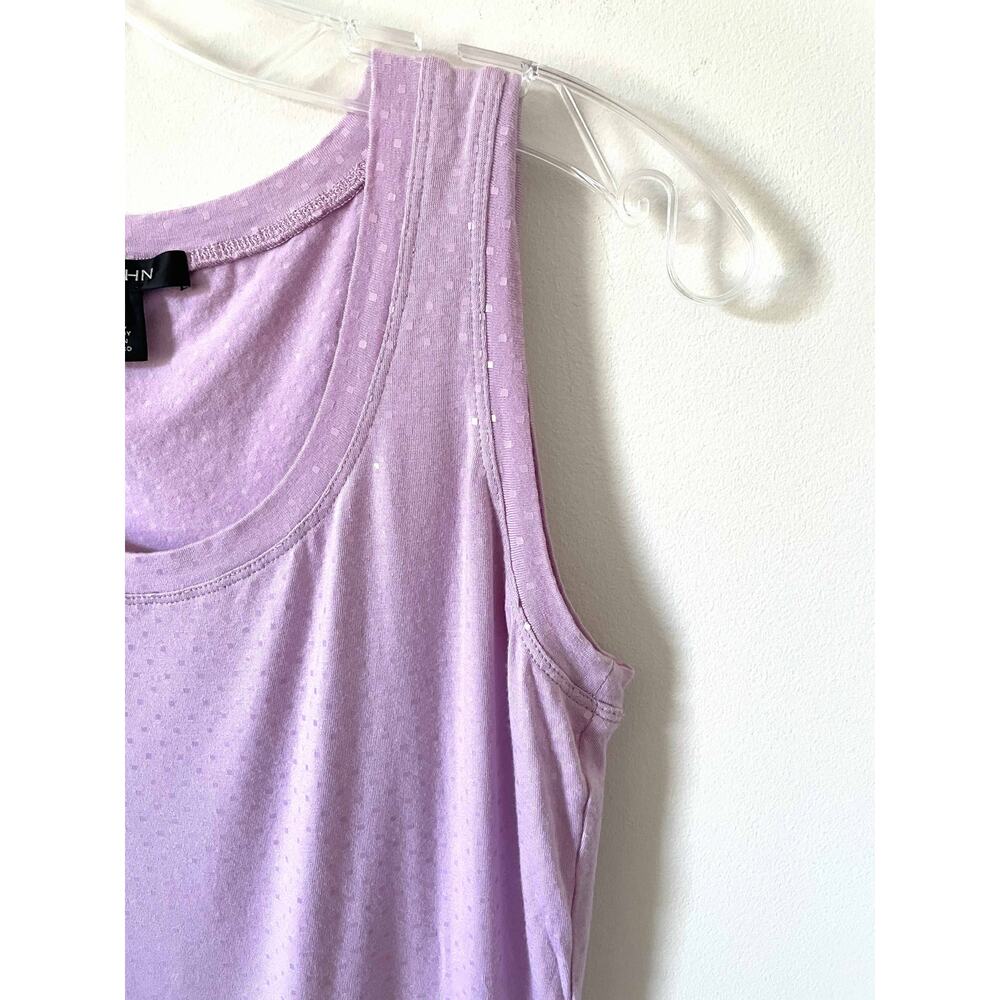 St. John Sequin Viscose Basic Tank Top Purple Size Small Petite - Picture 3 of 7